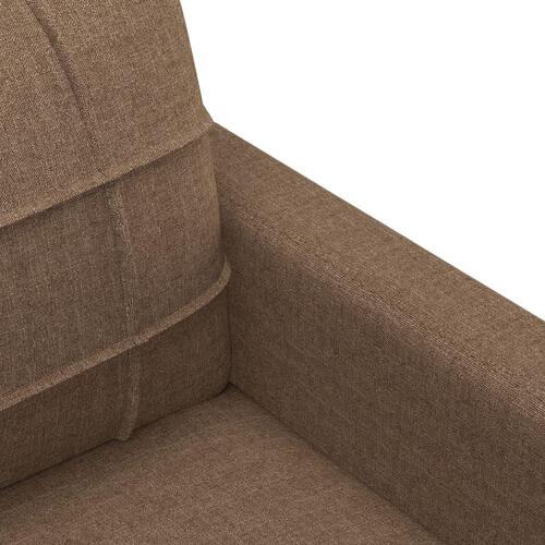 3 personers sofa med hynder stof brun
