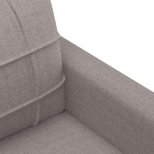 3 personers sofa med hynder stof gråbrun