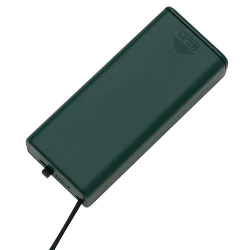 Julekrans med 15 LED'er 30 cm grøn