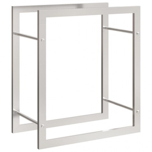 Brændestativ 50x28x56 cm rustfrit stål