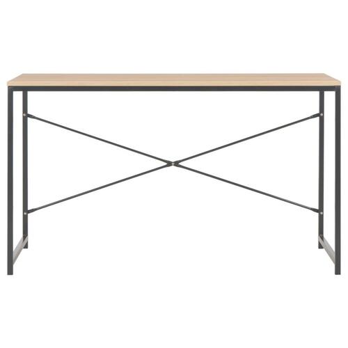 Computerbord 120 x 60 x 70 cm sort og egetræsfarvet
