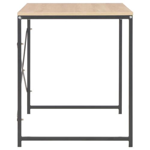 Computerbord 120 x 60 x 70 cm sort og egetræsfarvet