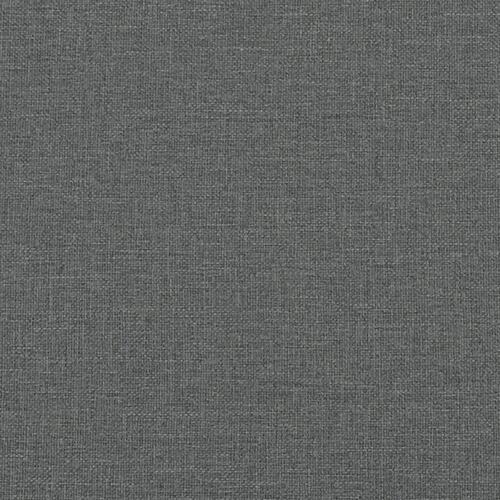 Daybed med udtræk og madras 100x200 cm stof mørkegrå