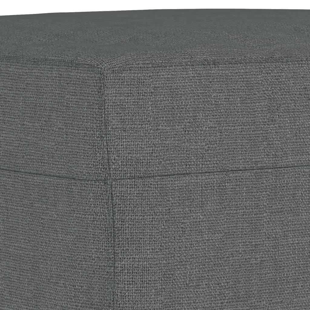 Sofasæt 4 dele med hynder stof mørkegrå