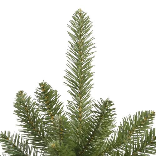 Kunstigt juletræ med juletræsfod 150 cm hængslet grøn