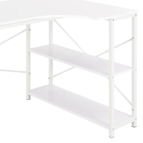 Computerbord 120x72x70 cm hvid