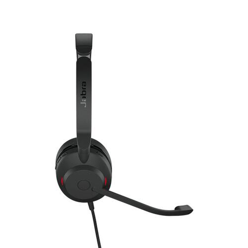 Hovedtelefoner med mikrofon Jabra Evolve2 30 SE Sort