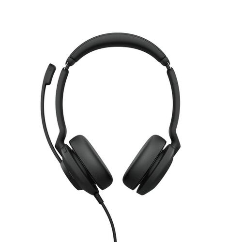 Hovedtelefoner med mikrofon Jabra Evolve2 30 SE Sort