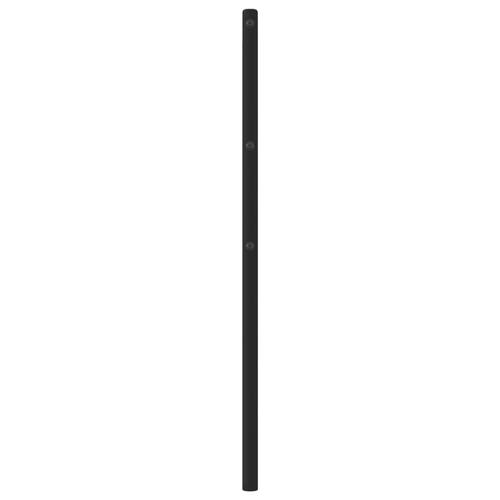 Sengegavl 120 cm metal sort