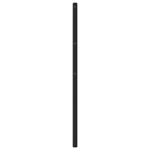 Sengegavl 135 cm metal sort