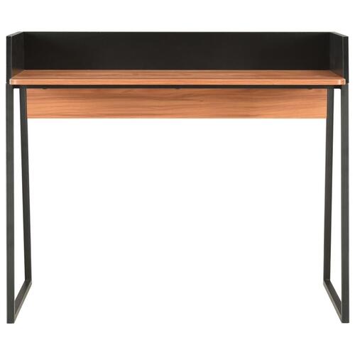 Skrivebord 90x60x88 cm sort og brun