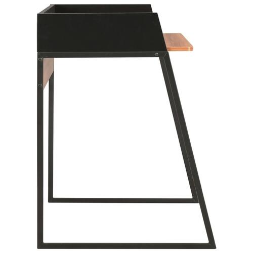 Skrivebord 90x60x88 cm sort og brun