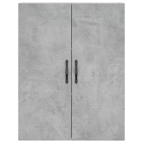 Højskab 69,5x34x180 cm konstrueret træ betongrå
