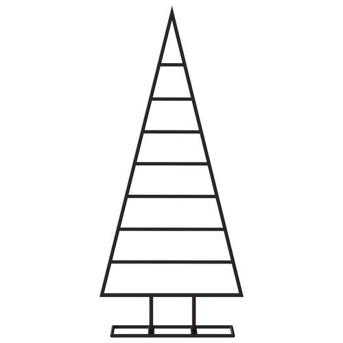 Dekorativt juletræ 125 cm metal sort