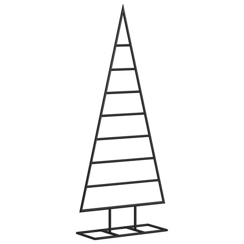 Dekorativt juletræ 125 cm metal sort