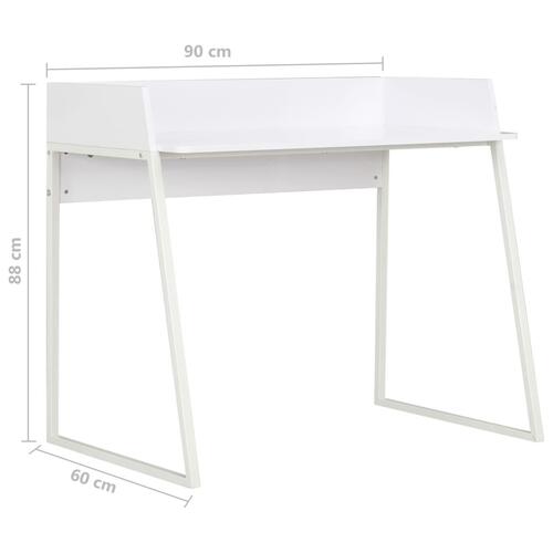 Skrivebord 90x60x88 cm hvid