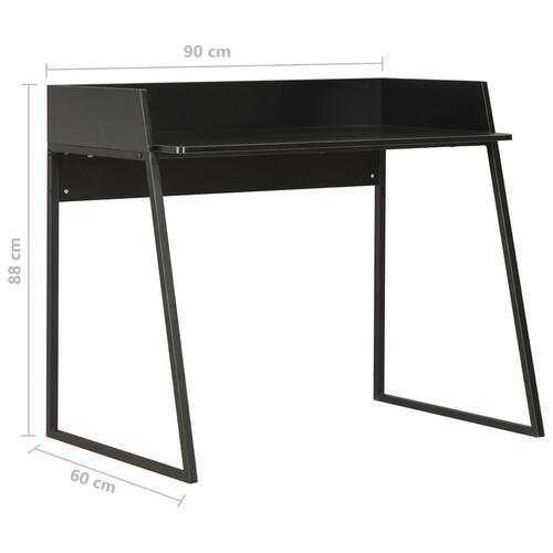 Skrivebord 90x60x88 cm sort