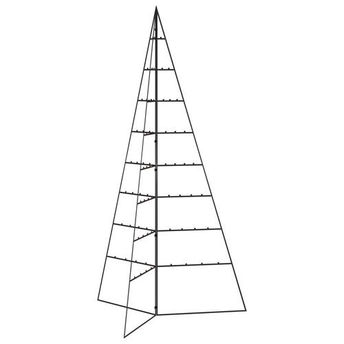 Dekorativt juletræ 180 cm metal sort