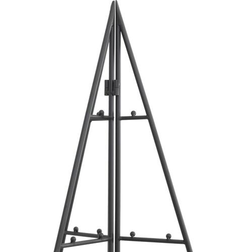 Dekorativt juletræ 180 cm metal sort