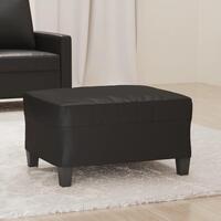 Fodskammel 70x55x41 cm kunstlæder sort