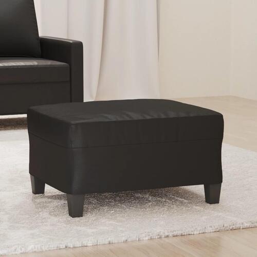 Fodskammel 70x55x41 cm kunstlæder sort