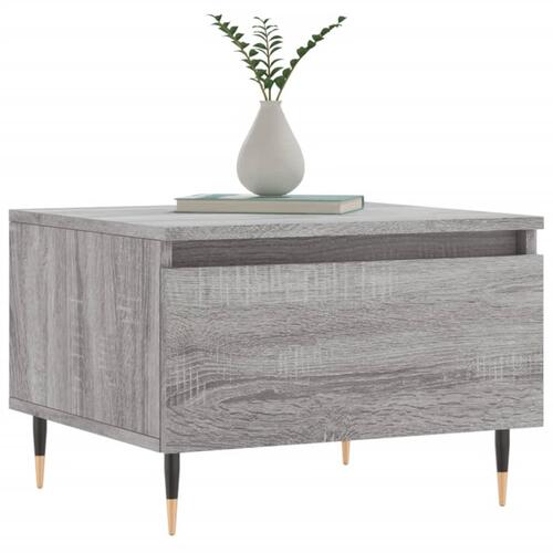 Sofaborde 2 stk. 50x46x35 cm konstrueret træ grå sonoma-eg