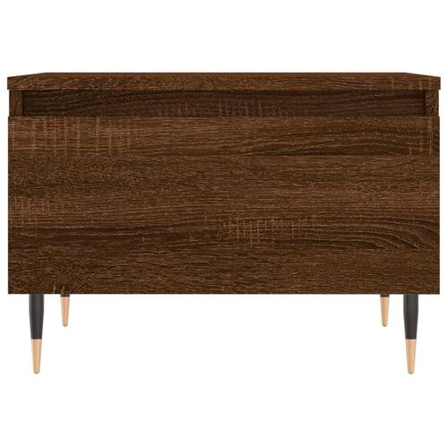 Sofaborde 2 stk. 50x46x35 cm konstrueret træ brun egetræsfarve
