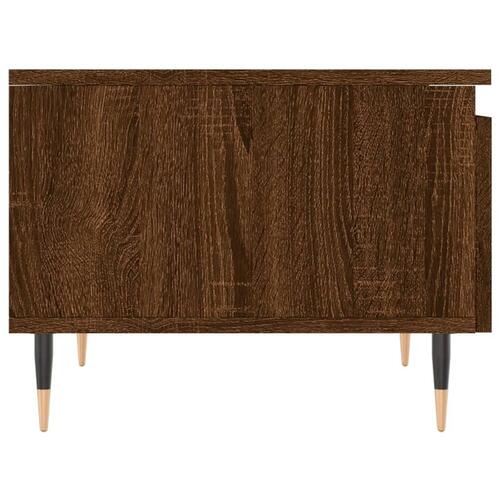 Sofaborde 2 stk. 50x46x35 cm konstrueret træ brun egetræsfarve