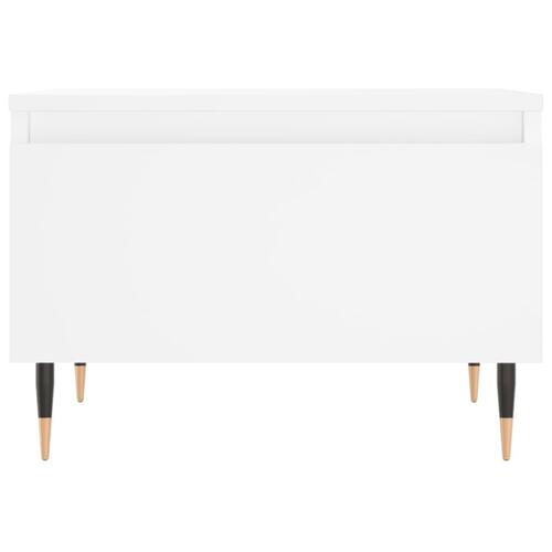 Sofaborde 2 stk. 50x46x35 cm konstrueret træ hvid