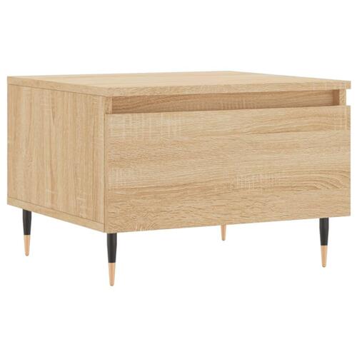 Sofaborde 2 stk. 50x46x35 cm konstrueret træ sonoma-eg