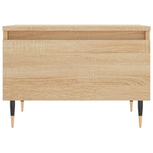 Sofaborde 2 stk. 50x46x35 cm konstrueret træ sonoma-eg