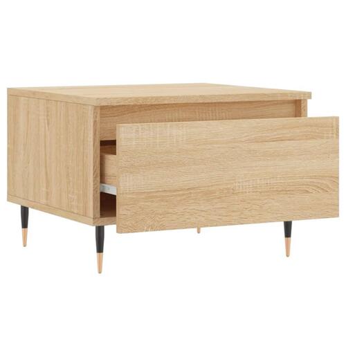 Sofaborde 2 stk. 50x46x35 cm konstrueret træ sonoma-eg