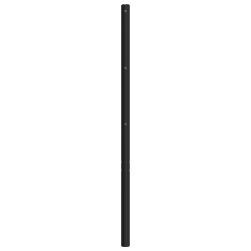 Sengegavl 80 cm metal sort