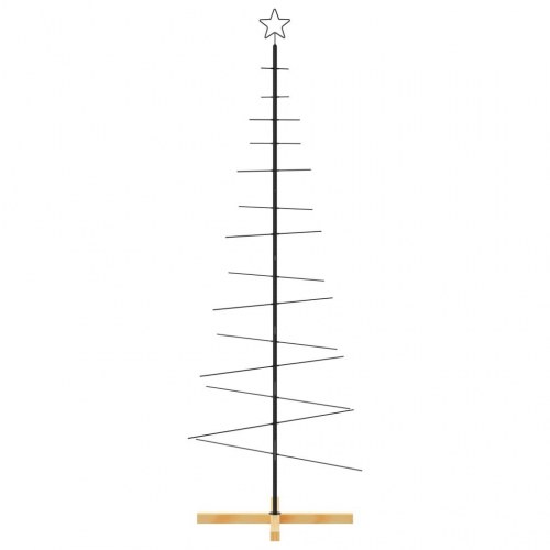 Juletræ i metal med træfod - 180 cm, sort