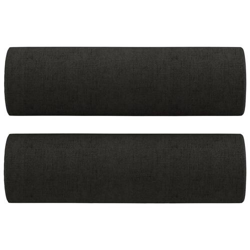 2 personers sofa med puder stof sort