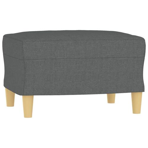 Sofasæt 4 dele med puder stof mørkegrå