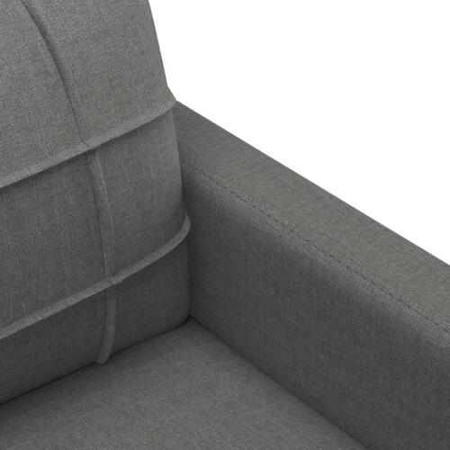 Sofasæt 4 dele med puder stof mørkegrå