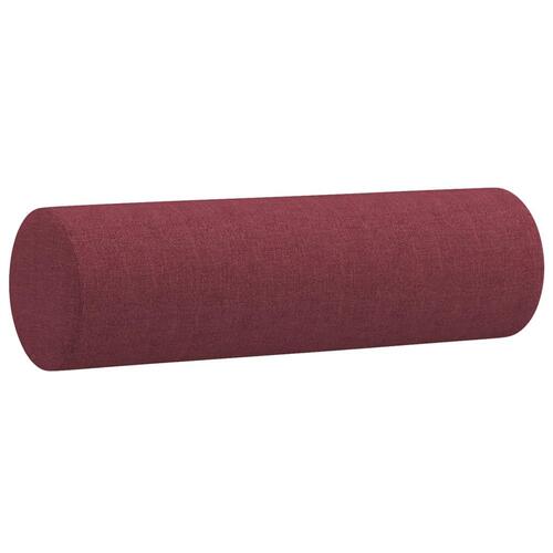 2 personers sofa med puder stof vinrød