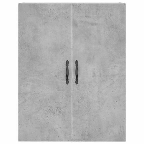 Højskab 69,5x34x180 cm konstrueret træ betongrå
