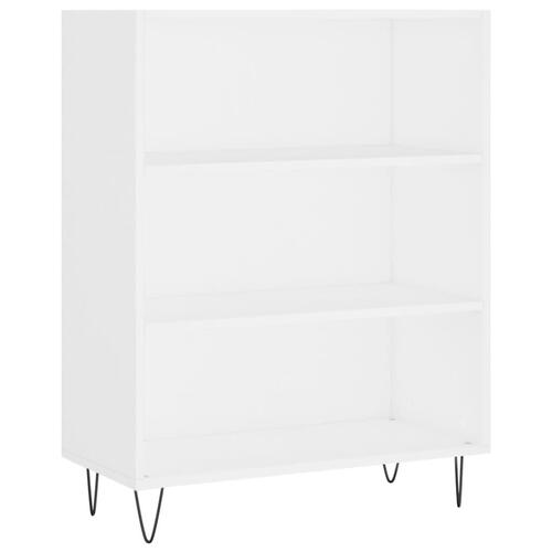 Højskab 69,5x34x180 cm konstrueret træ hvid