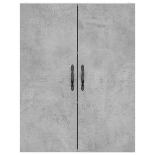 Højskab 69,5x34x180 cm konstrueret træ betongrå