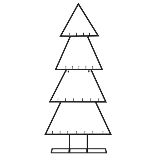 Juletræ i metal 125 cm - sort