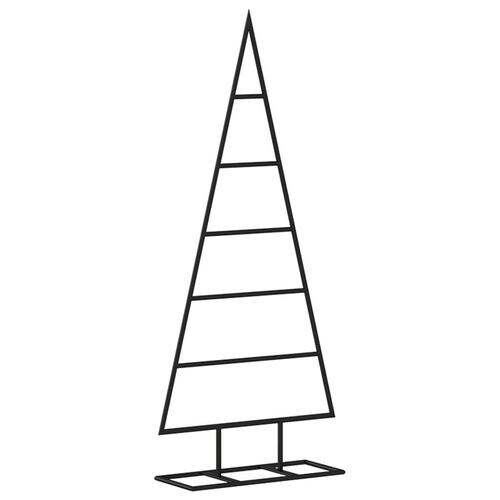 Dekorativt juletræ 90 cm metal sort