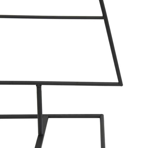 Dekorativt juletræ 90 cm metal sort
