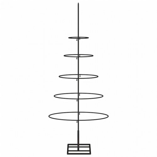 Dekorativt juletræ i metal 90 cm - sort