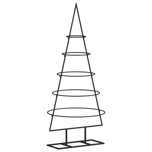 Dekorativt juletræ i metal 90 cm - sort