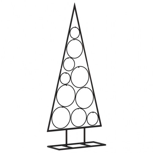 Dekorativt juletræ 90 cm metal sort