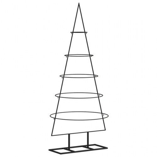 Dekorativt juletræ i metal 125 cm - sort