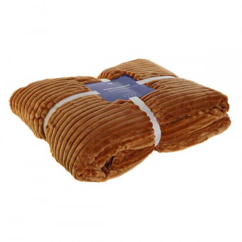 Sengetæppe i polyester - terrakotta 150 × 200 cm