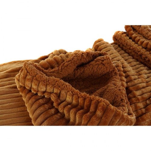 Sengetæppe i polyester - terrakotta 150 × 200 cm